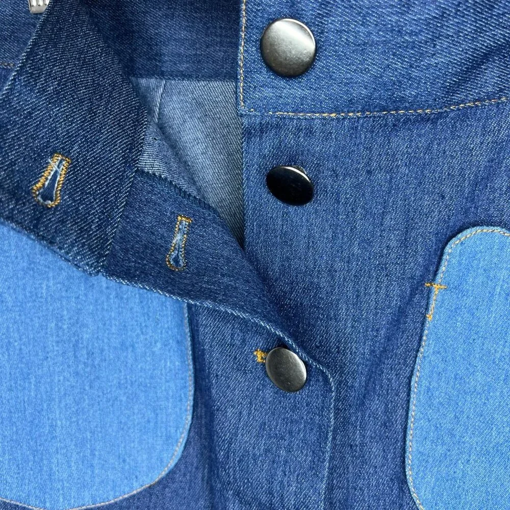 Smak Parlour Plus Size Dark Denim Tulip Match Game Mini Skirt 2X - Picture 4 of 6